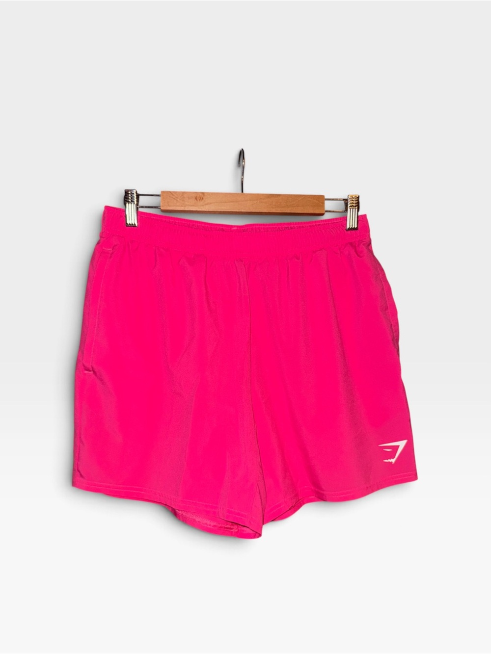 GYMSHARK Arrival Mesh 5” Shorts in Pink Lifting Size Large - Picture 7 of 14